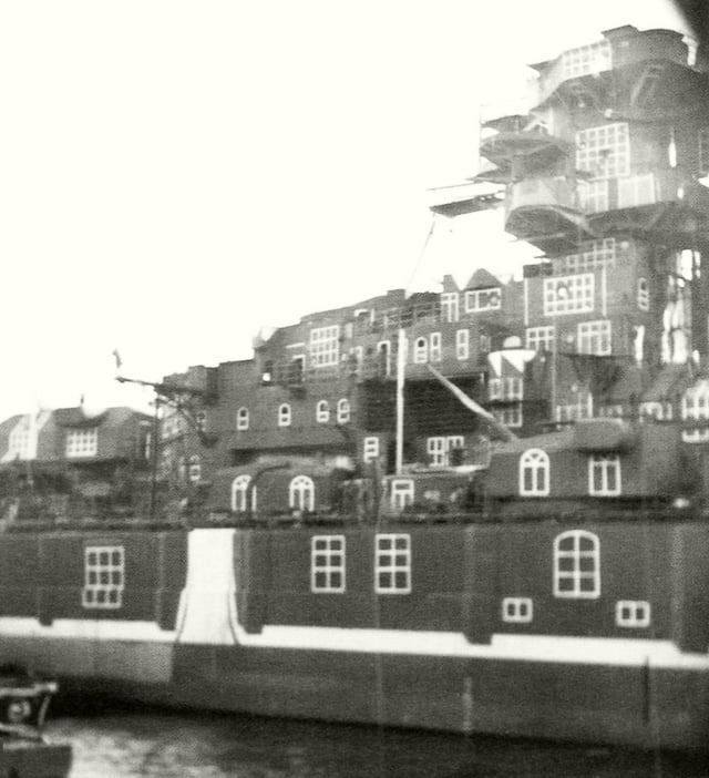 Tirpitz camouflaged as civilian buildings..jpg