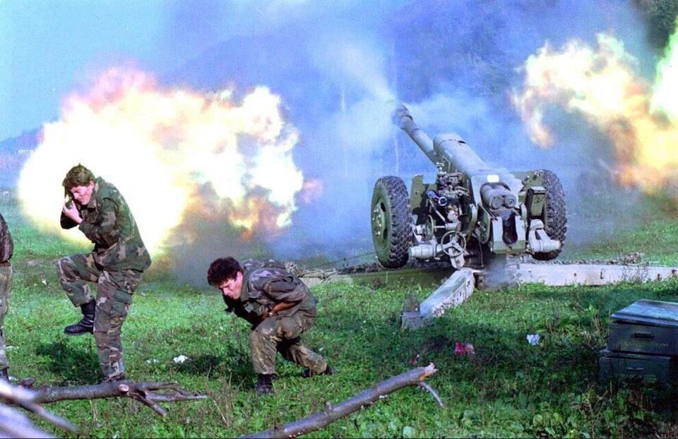 Artillery Pounds Serb Lines