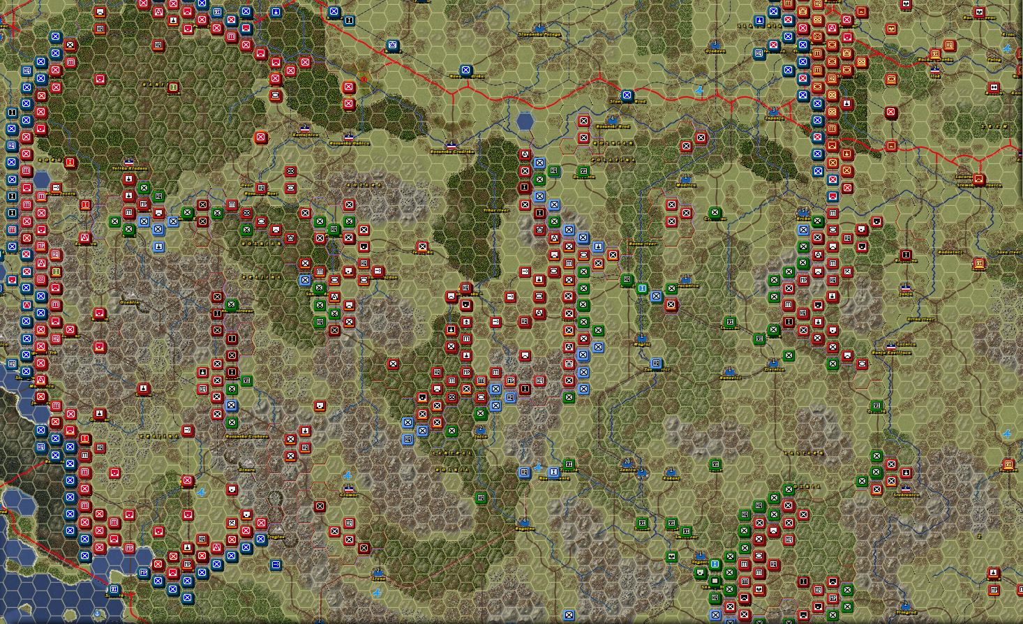 Front Lines zoomed in