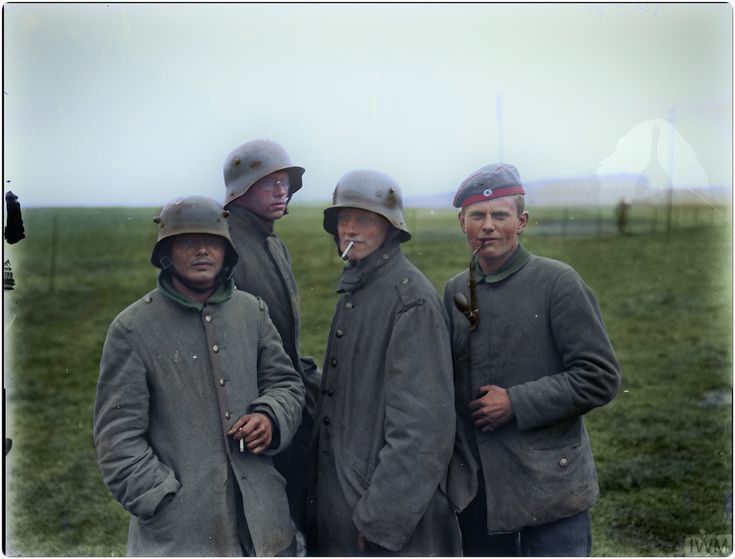 Captured German Soldiers having a smoke.jpg