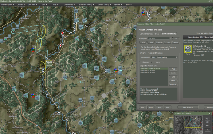 initial NATO setup area commanded by AI