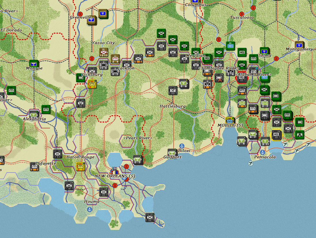 Allied defences start to solidify in the East.