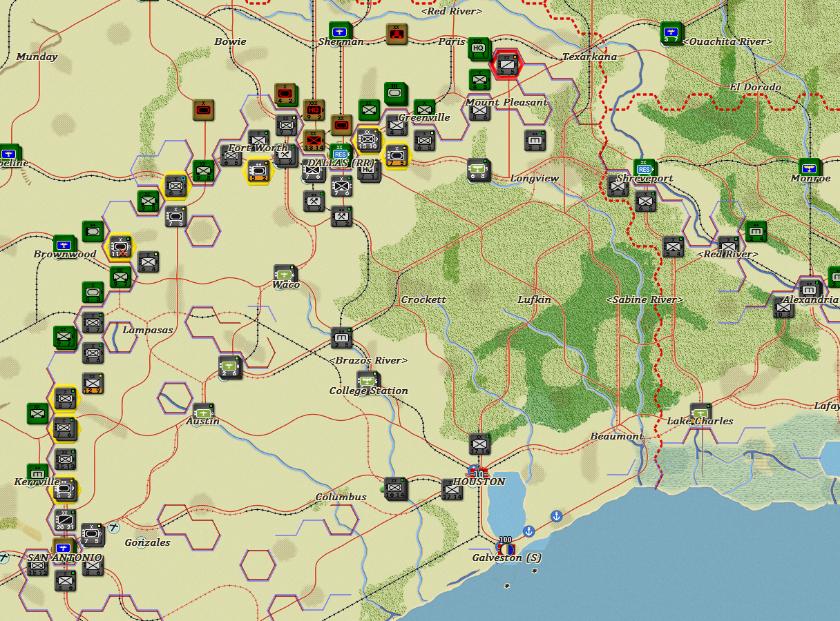 The fighting is more chaotic west of the Mississippi