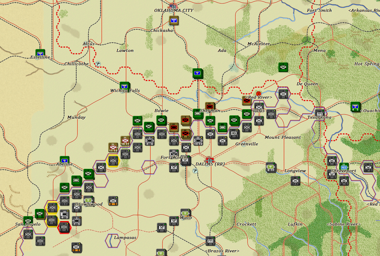 In the West the Allies fall back and the Axis chase them