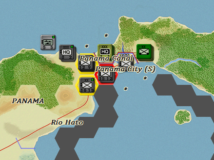 Axis assault the Canal Zone