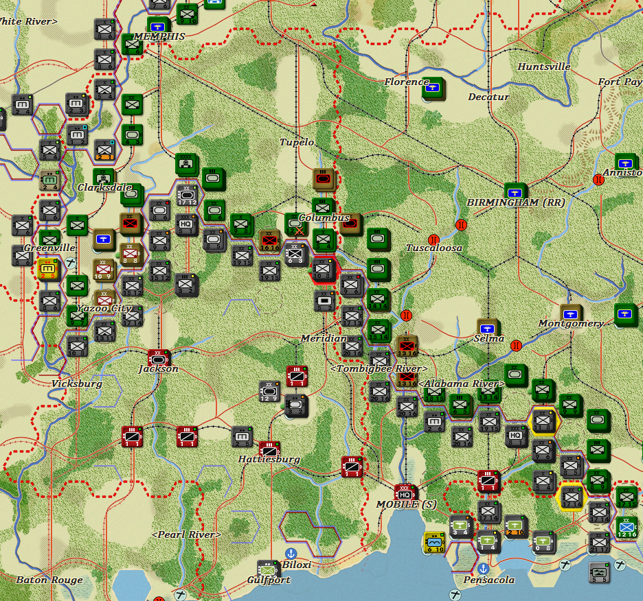 Axis Renew their offencive east of the Mississippi