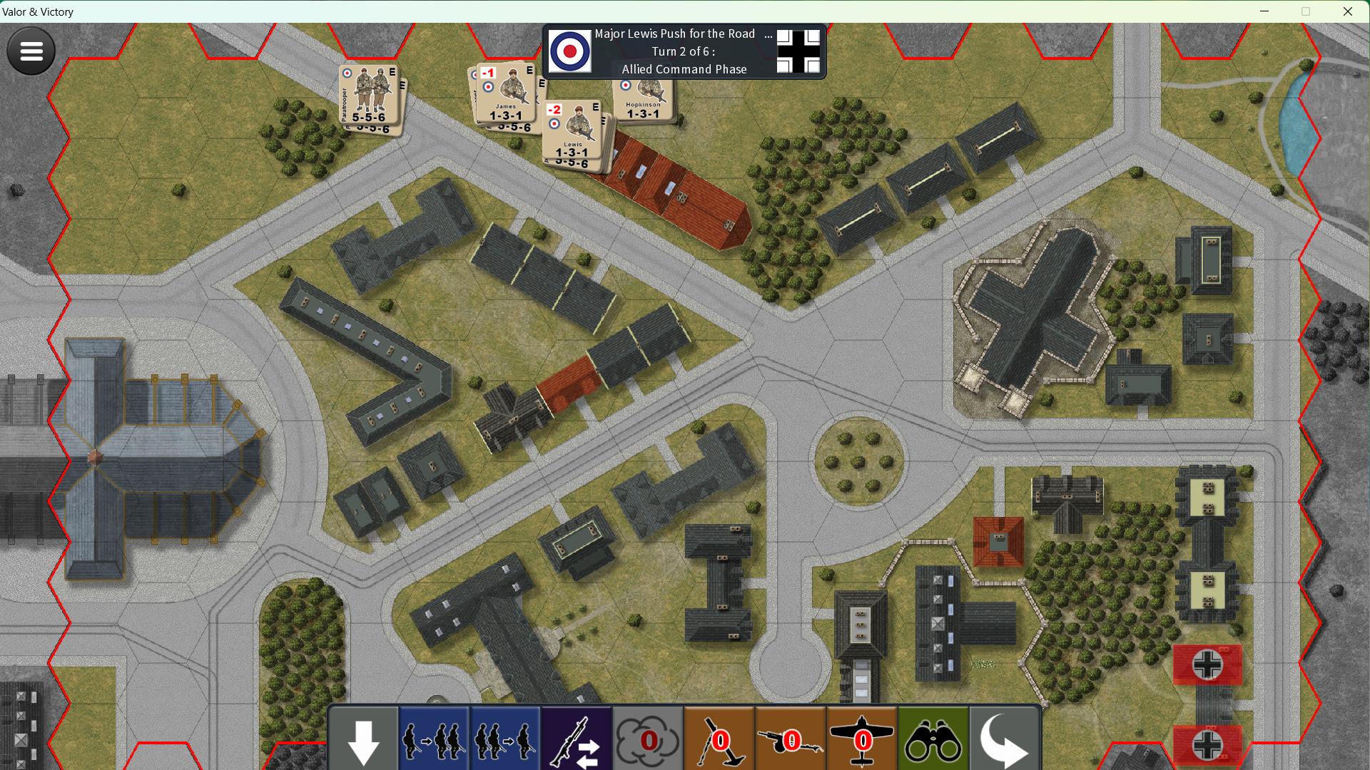 My troops start to move.